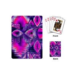Rose Crystal Palace, Abstract Love Dream  Playing Cards (mini) by DianeClancy