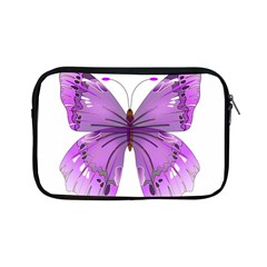 Purple Awareness Butterfly Apple Ipad Mini Zippered Sleeve by FunWithFibro