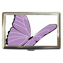 Purple Awareness Butterfly 2 Cigarette Money Case by FunWithFibro