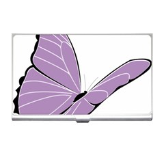 Purple Awareness Butterfly 2 Business Card Holder