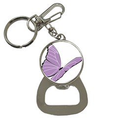 Purple Awareness Butterfly 2 Bottle Opener Key Chain by FunWithFibro