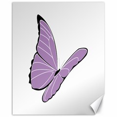 Purple Awareness Butterfly 2 Canvas 16  X 20  (unframed) by FunWithFibro