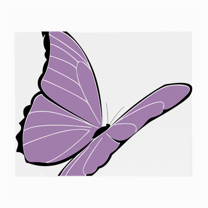 Purple Awareness Butterfly 2 Glasses Cloth (Small, Two Sided)