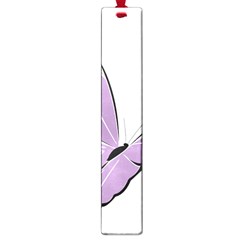 Purple Awareness Butterfly 2 Large Bookmark by FunWithFibro