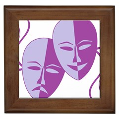 Comedy & Tragedy Of Chronic Pain Framed Ceramic Tile