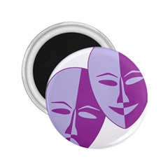 Comedy & Tragedy Of Chronic Pain 2 25  Button Magnet by FunWithFibro