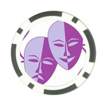 Comedy & Tragedy Of Chronic Pain Poker Chip Back