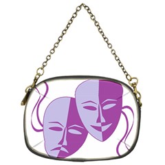 Comedy & Tragedy Of Chronic Pain Chain Purse (one Side) by FunWithFibro