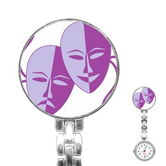 Comedy & Tragedy Of Chronic Pain Stainless Steel Nurses Watch by FunWithFibro