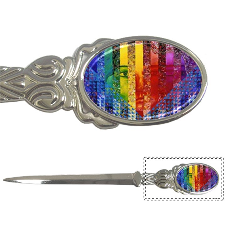 Conundrum I, Abstract Rainbow Woman Goddess  Letter Opener