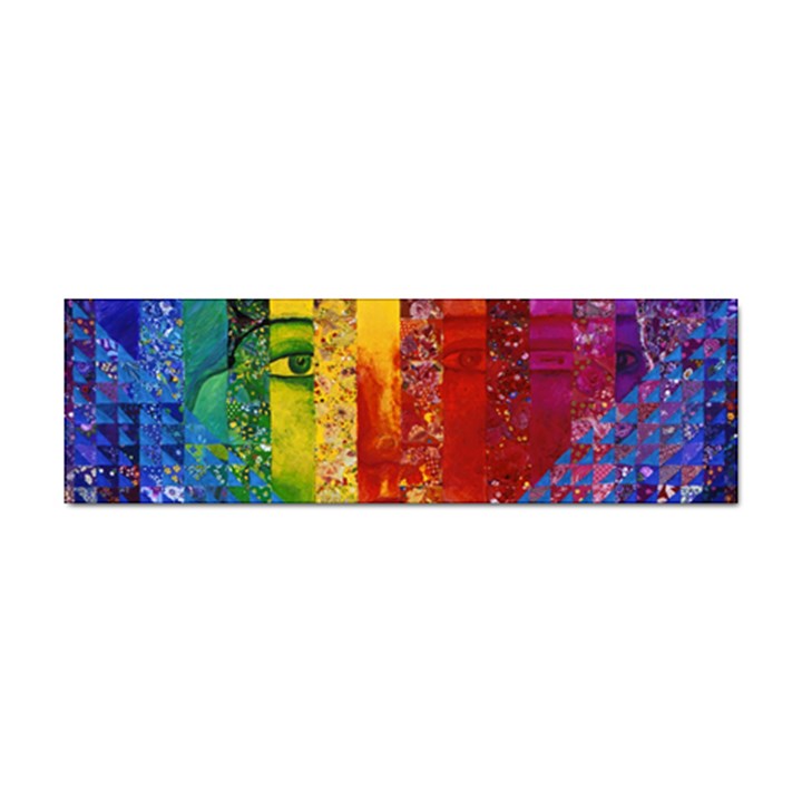 Conundrum I, Abstract Rainbow Woman Goddess  Bumper Sticker 10 Pack