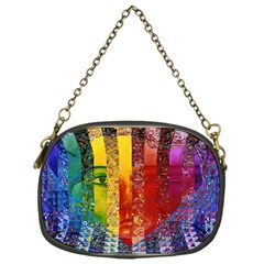 Conundrum I, Abstract Rainbow Woman Goddess  Chain Purse (one Side) by DianeClancy