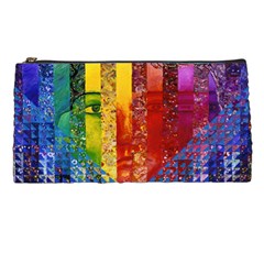 Conundrum I, Abstract Rainbow Woman Goddess  Pencil Case by DianeClancy