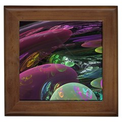 Creation Of The Rainbow Galaxy, Abstract Framed Ceramic Tile