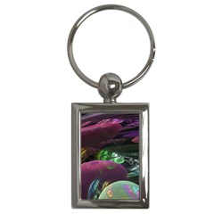 Creation Of The Rainbow Galaxy, Abstract Key Chain (rectangle) by DianeClancy