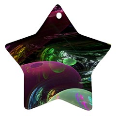 Creation Of The Rainbow Galaxy, Abstract Star Ornament (two Sides) by DianeClancy