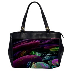 Creation Of The Rainbow Galaxy, Abstract Oversize Office Handbag (one Side) by DianeClancy