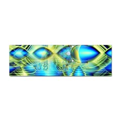 Crystal Lime Turquoise Heart Of Love, Abstract Bumper Sticker by DianeClancy