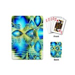 Crystal Lime Turquoise Heart Of Love, Abstract Playing Cards (Mini)