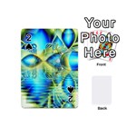 Crystal Lime Turquoise Heart Of Love, Abstract Playing Cards 54 Designs (Mini)