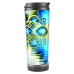 Crystal Lime Turquoise Heart Of Love, Abstract Travel Tumbler