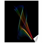 Abstract Rainbow Lily, Colorful Mystical Flower  Canvas 11  x 14  (Unframed) 10.95 x13.48  Canvas - 1