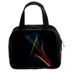 Abstract Rainbow Lily, Colorful Mystical Flower  Classic Handbag (Two Sides)