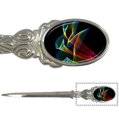 Peacock Symphony, Abstract Rainbow Music Letter Opener by DianeClancy