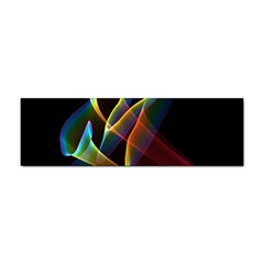 Peacock Symphony, Abstract Rainbow Music Bumper Sticker by DianeClancy
