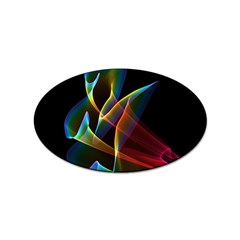 Peacock Symphony, Abstract Rainbow Music Sticker 10 Pack (oval) by DianeClancy