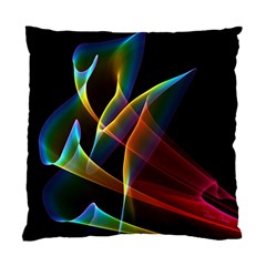 Peacock Symphony, Abstract Rainbow Music Cushion Case (single Sided)  by DianeClancy