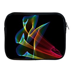 Peacock Symphony, Abstract Rainbow Music Apple Ipad Zippered Sleeve by DianeClancy