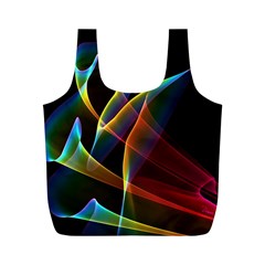 Peacock Symphony, Abstract Rainbow Music Reusable Bag (m) by DianeClancy