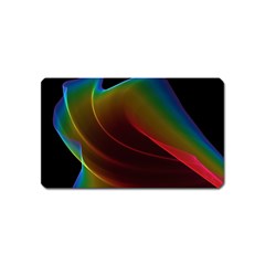 Liquid Rainbow, Abstract Wave Of Cosmic Energy  Magnet (name Card) by DianeClancy