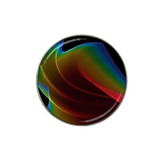 Liquid Rainbow, Abstract Wave Of Cosmic Energy  Golf Ball Marker (for Hat Clip) by DianeClancy