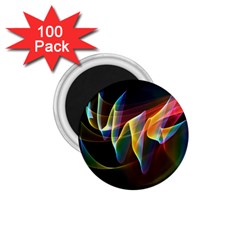 Northern Lights, Abstract Rainbow Aurora 1 75  Button Magnet (100 Pack) by DianeClancy