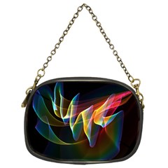 Northern Lights, Abstract Rainbow Aurora Chain Purse (two Sided)  by DianeClancy