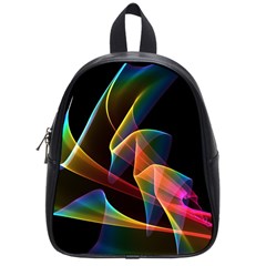 Crystal Rainbow, Abstract Winds Of Love  School Bag (small) by DianeClancy