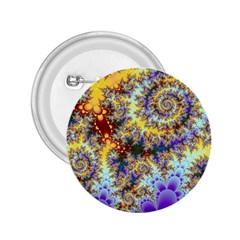 Desert Winds, Abstract Gold Purple Cactus  2 25  Button by DianeClancy