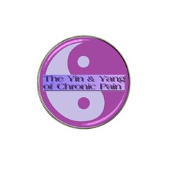 Yin & Yang Of Chronic Pain Golf Ball Marker (for Hat Clip) by FunWithFibro
