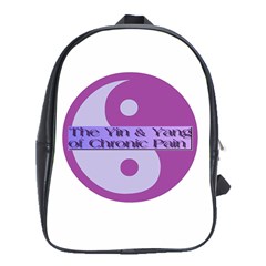 Yin & Yang Of Chronic Pain School Bag (xl) by FunWithFibro