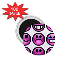 Chronic Pain Emoticons 1 75  Button Magnet (100 Pack) by FunWithFibro