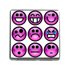 Chronic Pain Emoticons Memory Card Reader With Storage (square) by FunWithFibro