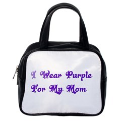 I Wear Purple For My Mom Classic Handbag (one Side)