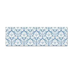 White On Light Blue Damask Bumper Sticker 100 Pack by Zandiepants