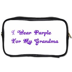 I Wear Purple For My Grandma Travel Toiletry Bag (two Sides) by FunWithFibro