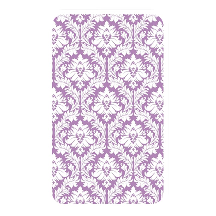 White On Lilac Damask Memory Card Reader (Rectangular)