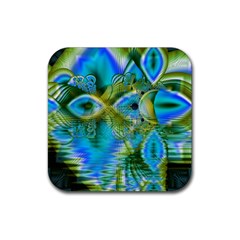 Mystical Spring, Abstract Crystal Renewal Drink Coaster (square) by DianeClancy