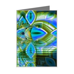 Mystical Spring, Abstract Crystal Renewal Mini Greeting Card