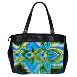 Mystical Spring, Abstract Crystal Renewal Oversize Office Handbag (Two Sides) Back